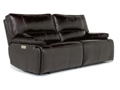 Mor Furniture Reclining Sofas|Sofas|Sofia 3 Power Sofa In Brown Leather