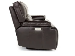 Mor Furniture Reclining Sofas|Sofas|Sofia 3 Power Sofa In Brown Leather