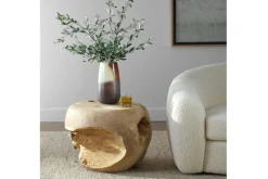 Mor Furniture Outdoor Accent Tables|Sola Outdoor Round End Table In Natural