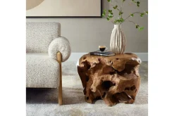 Mor Furniture Outdoor Accent Tables|Sola Outdoor Round End Table In Natural