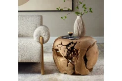 Mor Furniture Outdoor Accent Tables|Sola Outdoor Round End Table In Natural