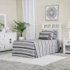 Mor Furniture Bedroom Sets|St Regis Panel Headboard, Dresser, Mirror & Nightstand In White, Twin