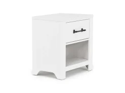 Mor Furniture Bedroom Sets|St Regis Panel Headboard, Dresser, Mirror & Nightstand In White, Twin