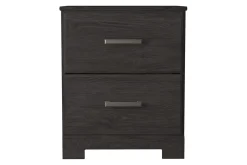 Mor Furniture Nightstands|Stelsie Nightstand In Dark Charcoal