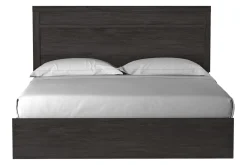 Mor Furniture Bedroom Sets|Stelsie Panel Bed, Dresser, Mirror & Nightstand In Gray, Full