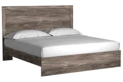 Mor Furniture Bedroom Sets|Stelsie Panel Bed, Dresser, Mirror & Nightstand In Gray, Full