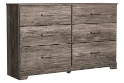 Mor Furniture Bedroom Sets|Stelsie Panel Bed, Dresser, Mirror & Nightstand In Gray, Full