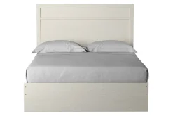 Mor Furniture Bedroom Sets|Stelsie Panel Bed, Dresser, Mirror & Nightstand In Gray, Full