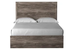 Mor Furniture Beds|Stelsie Panel Bed In Gray, Full