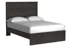 Mor Furniture Beds|Stelsie Panel Bed In Gray, Full