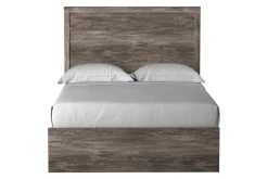 Mor Furniture Beds|Stelsie Panel Bed In Gray, Full
