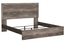Mor Furniture Beds|Stelsie Panel Bed In Gray, Full