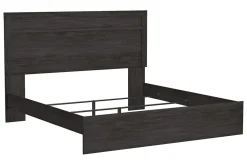 Mor Furniture Beds|Stelsie Panel Bed In Gray, Full