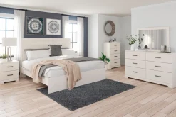 Mor Furniture Beds|Stelsie Panel Bed In Gray, Full