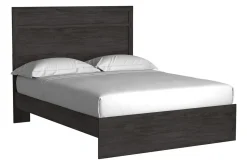 Mor Furniture Beds|Stelsie Panel Bed In Gray, Full