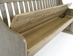 Mor Furniture Dining Benches|Stone Dining Bench W/ Storage In White