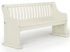 Mor Furniture Dining Benches|Stone Dining Bench W/ Storage In White