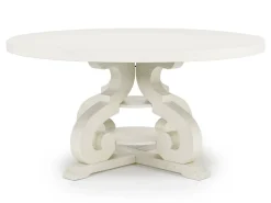 Mor Furniture Round Dining Tables|Dining Tables|Stone Round Dining Table In White