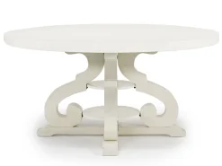 Mor Furniture Round Dining Tables|Dining Tables|Stone Round Dining Table In White
