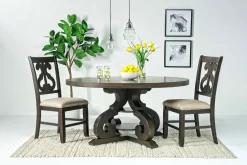 Mor Furniture Round Dining Tables|Dining Tables|Stone Round Dining Table In White