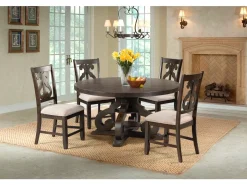 Mor Furniture Round Dining Tables|Dining Tables|Stone Round Dining Table In White