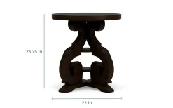 Mor Furniture Sofa & End Tables|Stone Round End Table In Charcoal