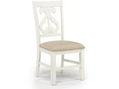Mor Furniture Dining Chairs|Stone Side Chair In , Upholstered Slat White