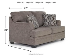 Mor Furniture Loveseats|Stonemeade Loveseat In Nutmeg