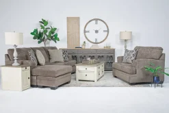 Mor Furniture Sofas|Stonemeade Reversible Sofa Chaise In Nutmeg