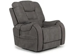 Mor Furniture Lift Chairs|Recliners|Str 3 Power Lift Chair W/ Wireless Charger In Gunmetal