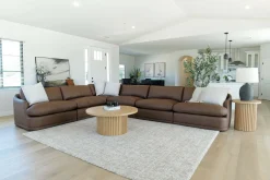 Mor Furniture Sectionals|Stratus 6 Piece Sectional In Aline Saddle Leather