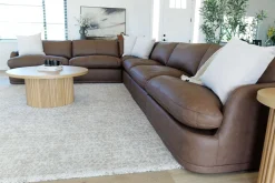 Mor Furniture Sectionals|Stratus 6 Piece Sectional In Aline Saddle Leather