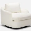 Mor Furniture Chairs|Stratus Crypton Performance Swivel Chair In Jennie Snow