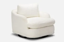 Mor Furniture Chairs|Stratus Crypton Performance Swivel Chair In Jennie Snow