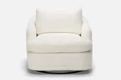 Mor Furniture Chairs|Stratus Crypton Performance Swivel Chair In Jennie Snow