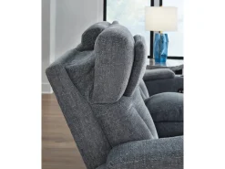 Mor Furniture Reclining Sofas|Sofas|Studio Cave 2 Power Sofa W/ Drop Down Table In Steel