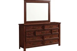 Mor Furniture Bedroom Sets|Sullivan Panel Bed W/ Storage, Dresser, Mirror & Nightstand In Drift Gray, Queen