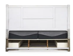Mor Furniture Storage Beds|Beds|Sullivan Panel Bed W/ Storage In Drift Gray, Queen