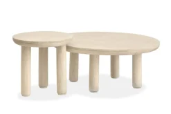 Mor Furniture Sofa & End Tables|Sunset Cove Nesting Coffee Tables In Sanibel Brown