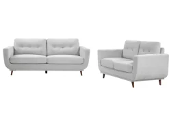 Mor Furniture Living Room Sets|Sussex Sofa & Loveseat In Light Gray