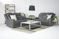 Mor Furniture Reclining Sofas|Sofas|Tahoe 2 Power Sofa In Charcoal 883 Charcoal