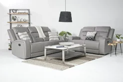 Mor Furniture Reclining Loveseats|Reclining Sofas|Tahoe Reclining Loveseat In Light Gray 883 Light Gray