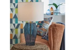 Mor Furniture Shop All Lighting & Lamps|Office Lighting|Tallow Table Lamp In Blue