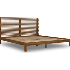 Mor Furniture Beds|Tanner Platform Bed In Flaxen, Full
