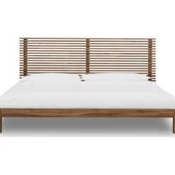 Mor Furniture Beds|Tanner Platform Bed In Flaxen, Full