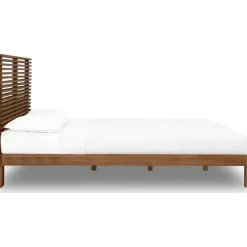 Mor Furniture Beds|Tanner Platform Bed In Flaxen, Full