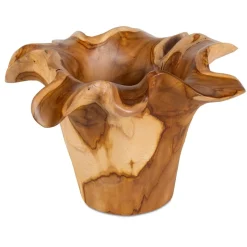 Mor Furniture Trays & Boxes|Teakflow Bowl In Brown