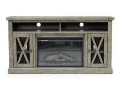 Mor Furniture Fireplace Tv Stands|Fireplaces|Telluride Fireplace Console In Driftwood