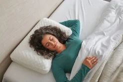 Mor Furniture Pillows|Tempur-Pedic Breeze Pro-Hi Cooling Pillow In White, Eastern King
