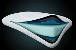 Mor Furniture Pillows|Tempur-Pedic Breeze Pro-Hi Cooling Pillow In White, Eastern King